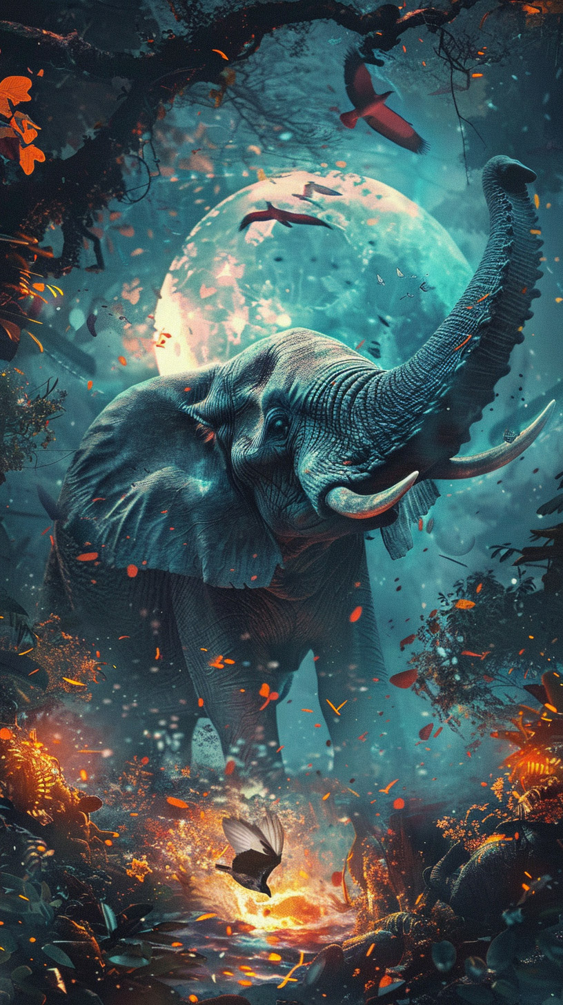 Exquisite Elephant Images to Beautify Your Mobile Home Screen