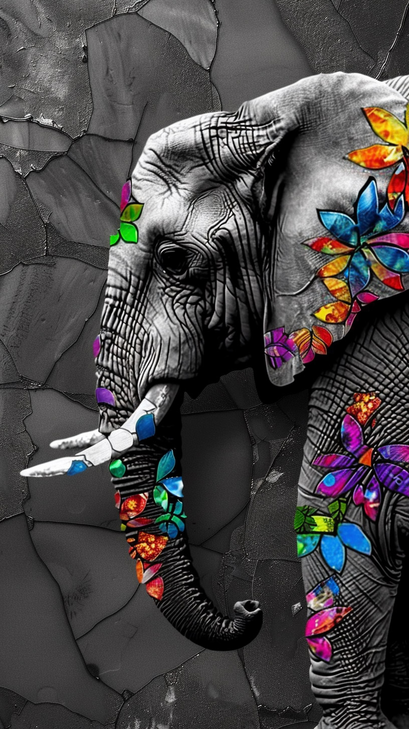 Stunning Elephant Digital Backgrounds for Android Phones