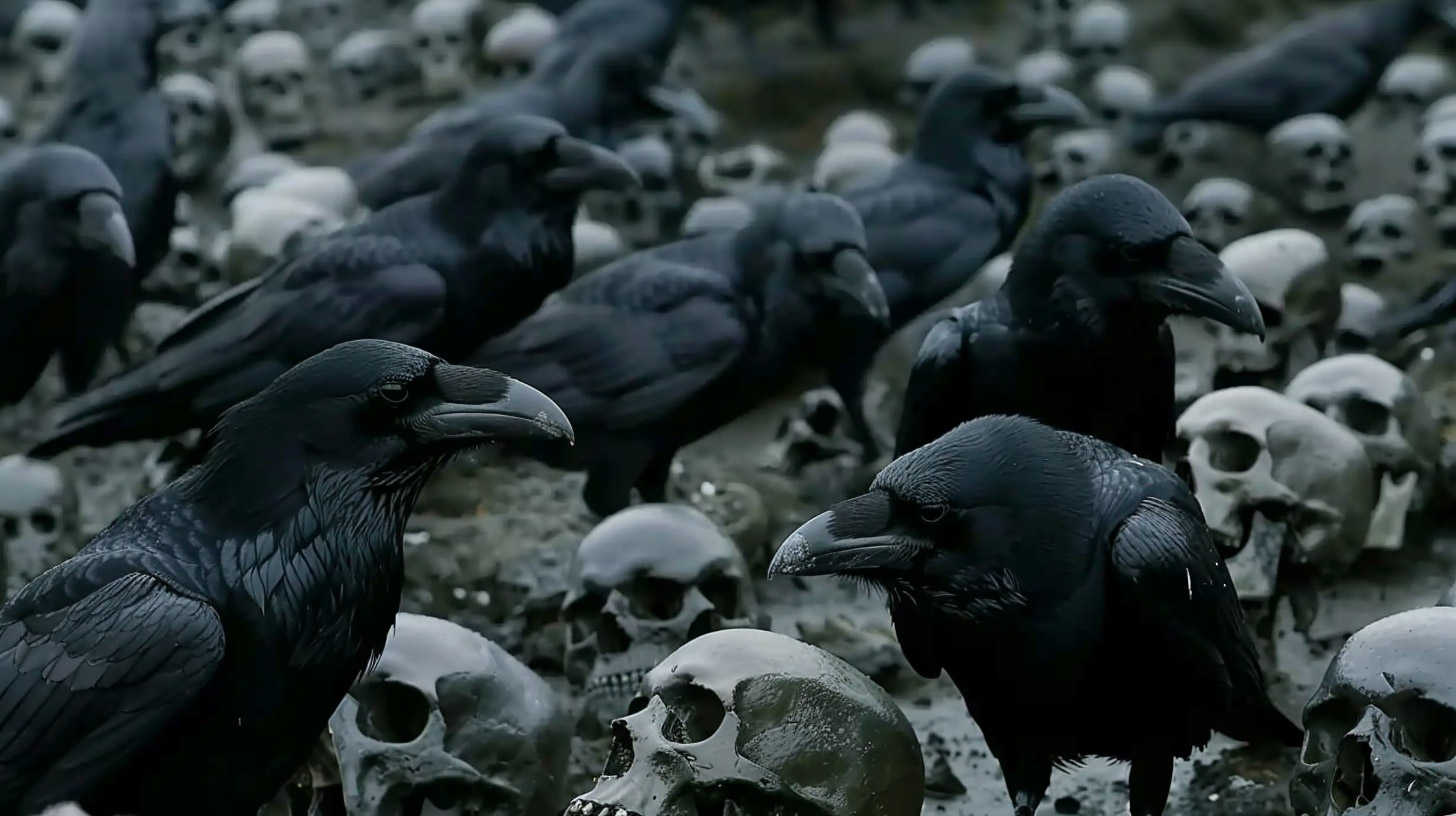 4K Evil Crow Skull Live Wallpaper: Desktop Download