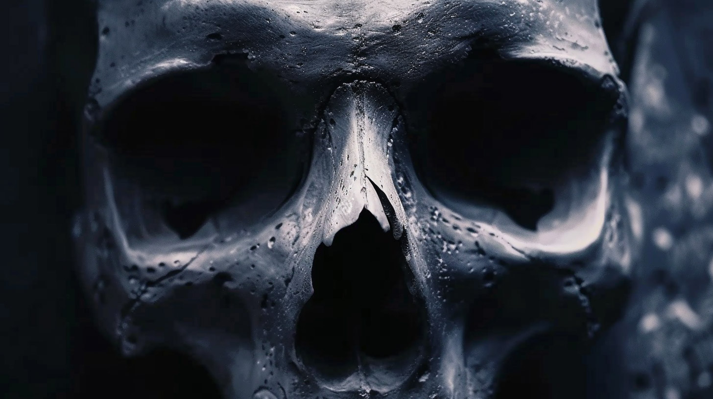 Dynamic Evil Crow Skull Live Wallpaper in 16:9 Ratio