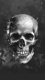 Chilling Evil Skull Image for Phones and Mobile Devices