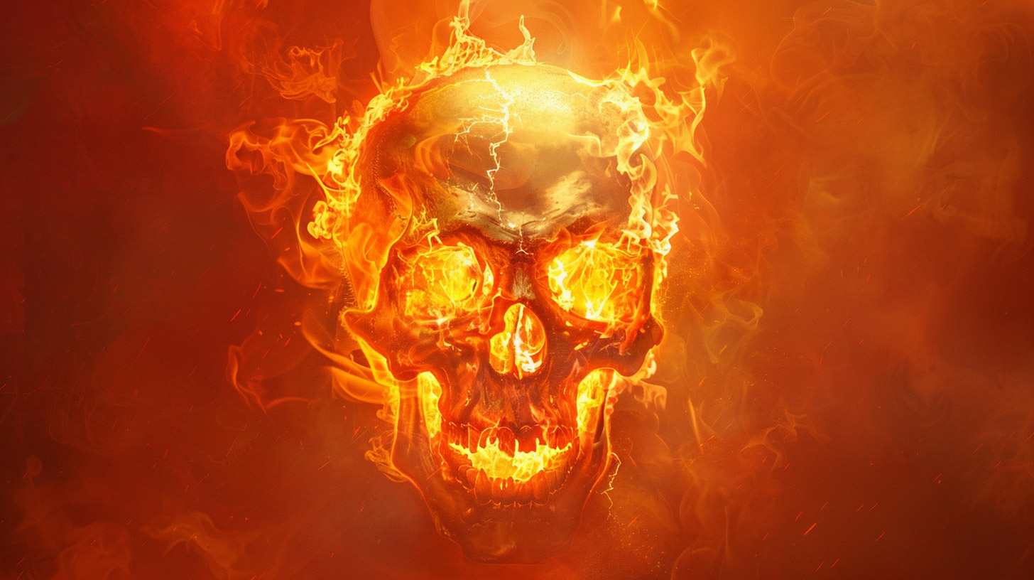 Breathtaking Evil Skull HD Wallpaper for PCs