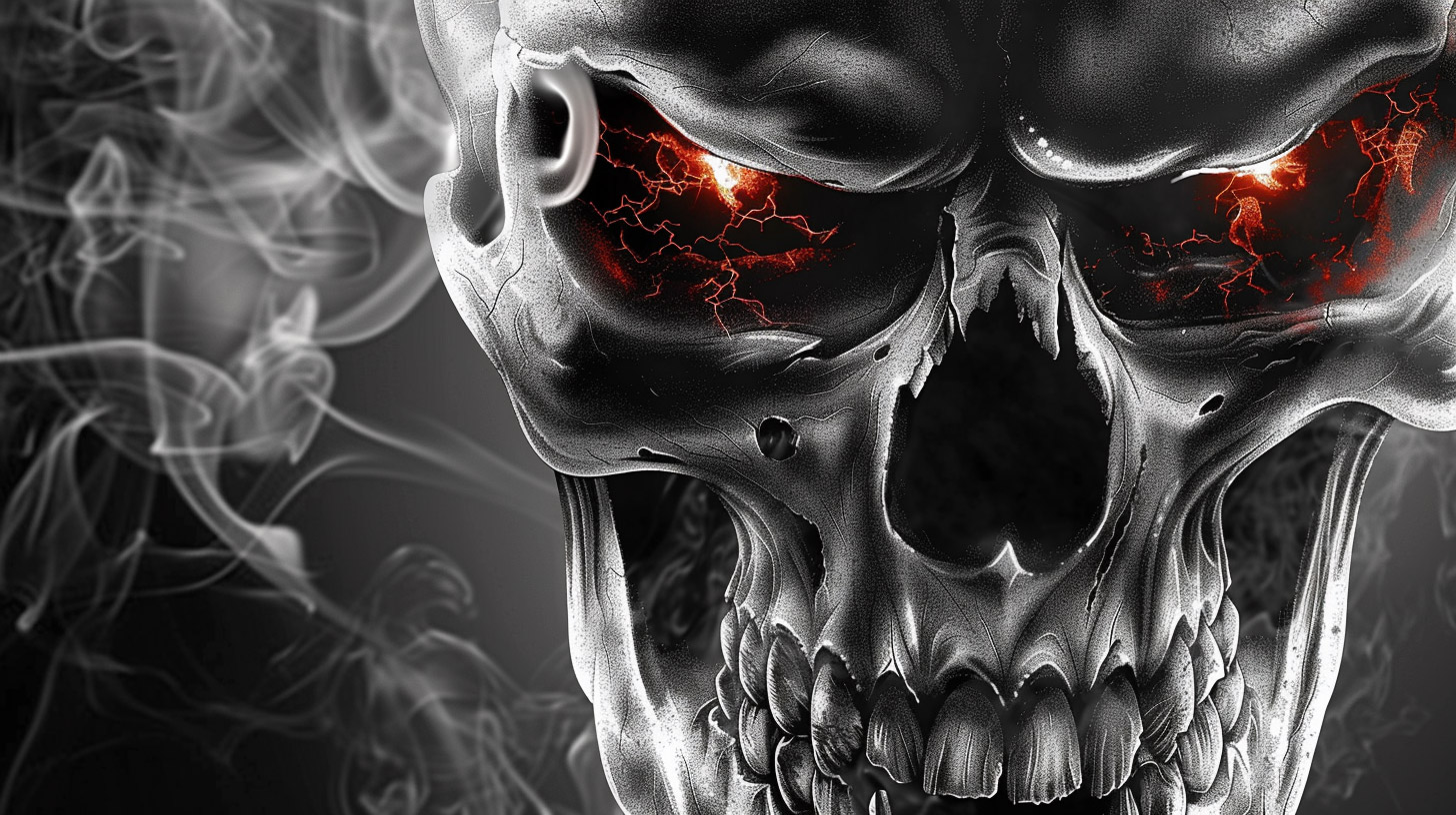 Digital Backgrounds of Evil Skull: HD Wallpapers