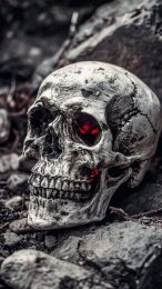 Eerie Evil Skull HD Wallpaper for Android Devices