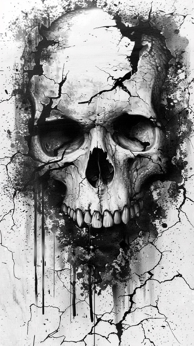 Spooky Evil Skull Backgrounds for Mobile Pictures