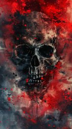 Dark Evil Skull Photo for iPhone and Android