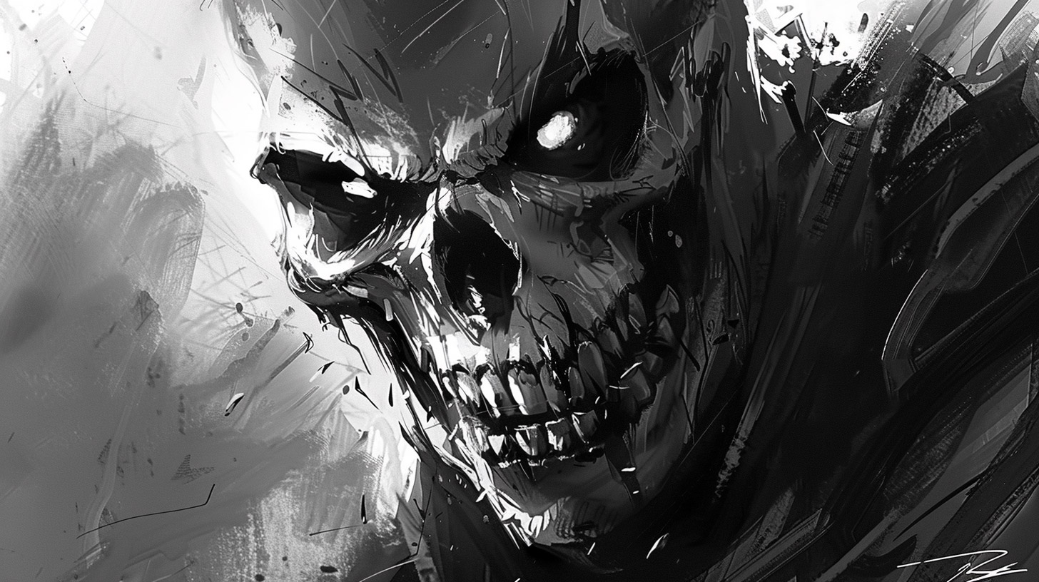 Free Wallpaper for Desktop: Dark Evil Skull Art