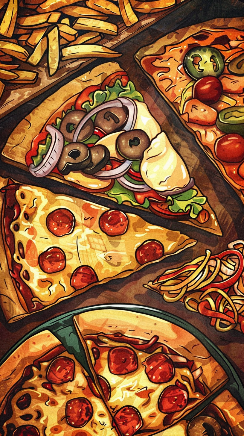 Colorful Fast Food Wallpapers for Android Mobile Devices