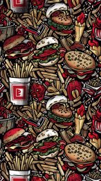 Free Downloadable Fast Food Cartoon Photography for Phones