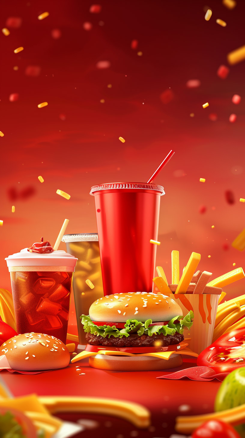 High Definition Fast Food Cartoon Wallpapers for All Devices