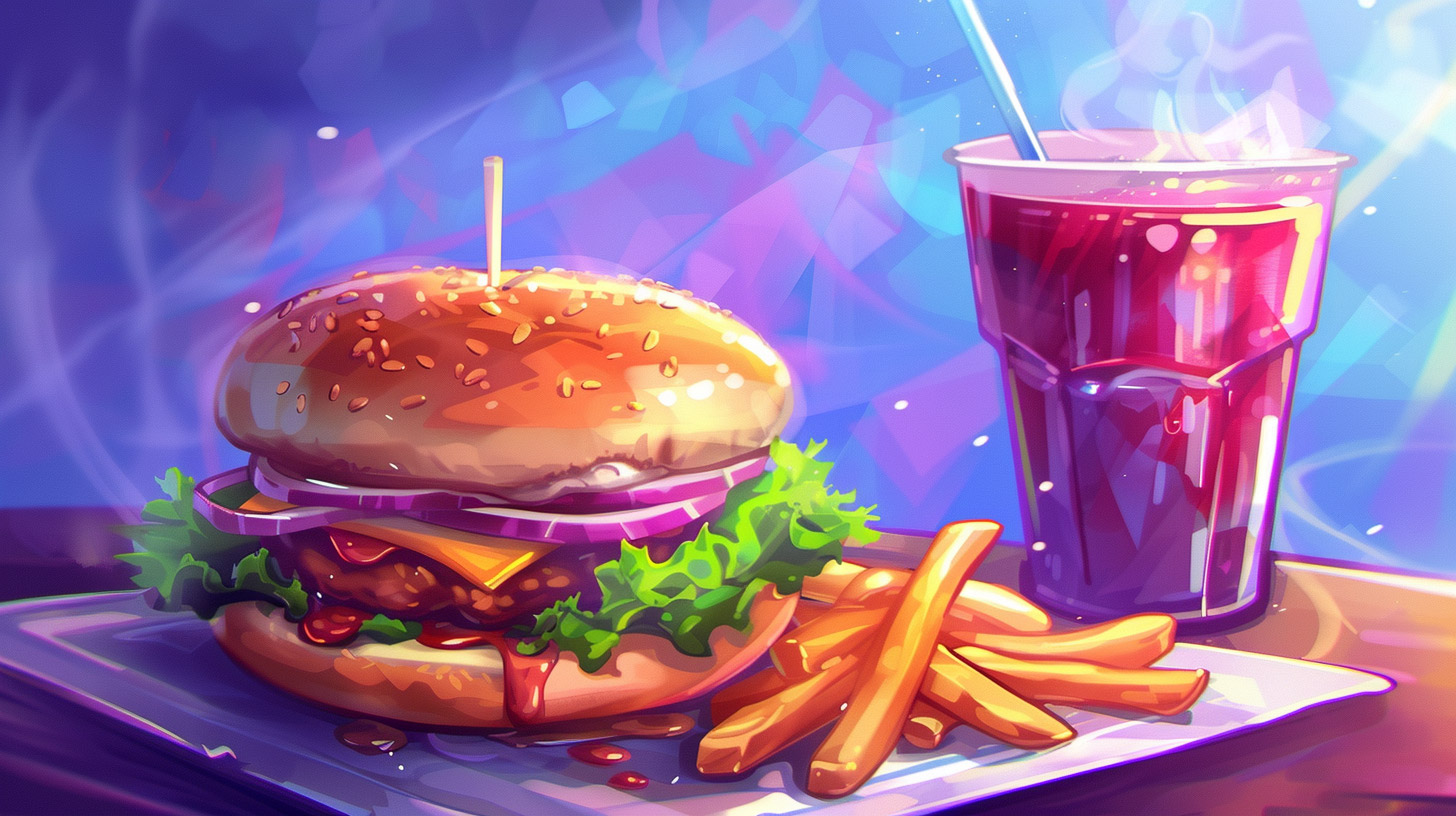 1920x1080 Fast Food Cartoon HD Wallpaper for PCs