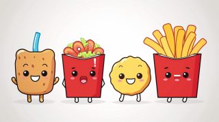 Delicious Fast-Food Cartoon Pictures for Free Wallpaper