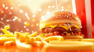 Ultra HD Fast-Food Cartoon Wallpaper for Desktop Background