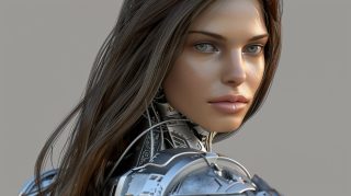 Incredible 3D Female Cyborg: Free PC Wallpapers