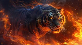 Download Free Fire Tiger HD Wallpaper in 16:9 Format