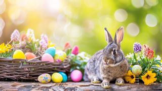 Cute Bunny Easter HD Wallpaper for Desktop Background