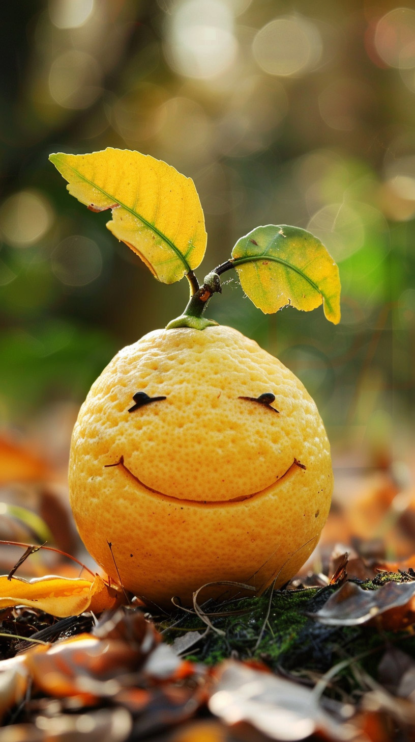 Creative Digital Backgrounds: Funny Lemon Edition