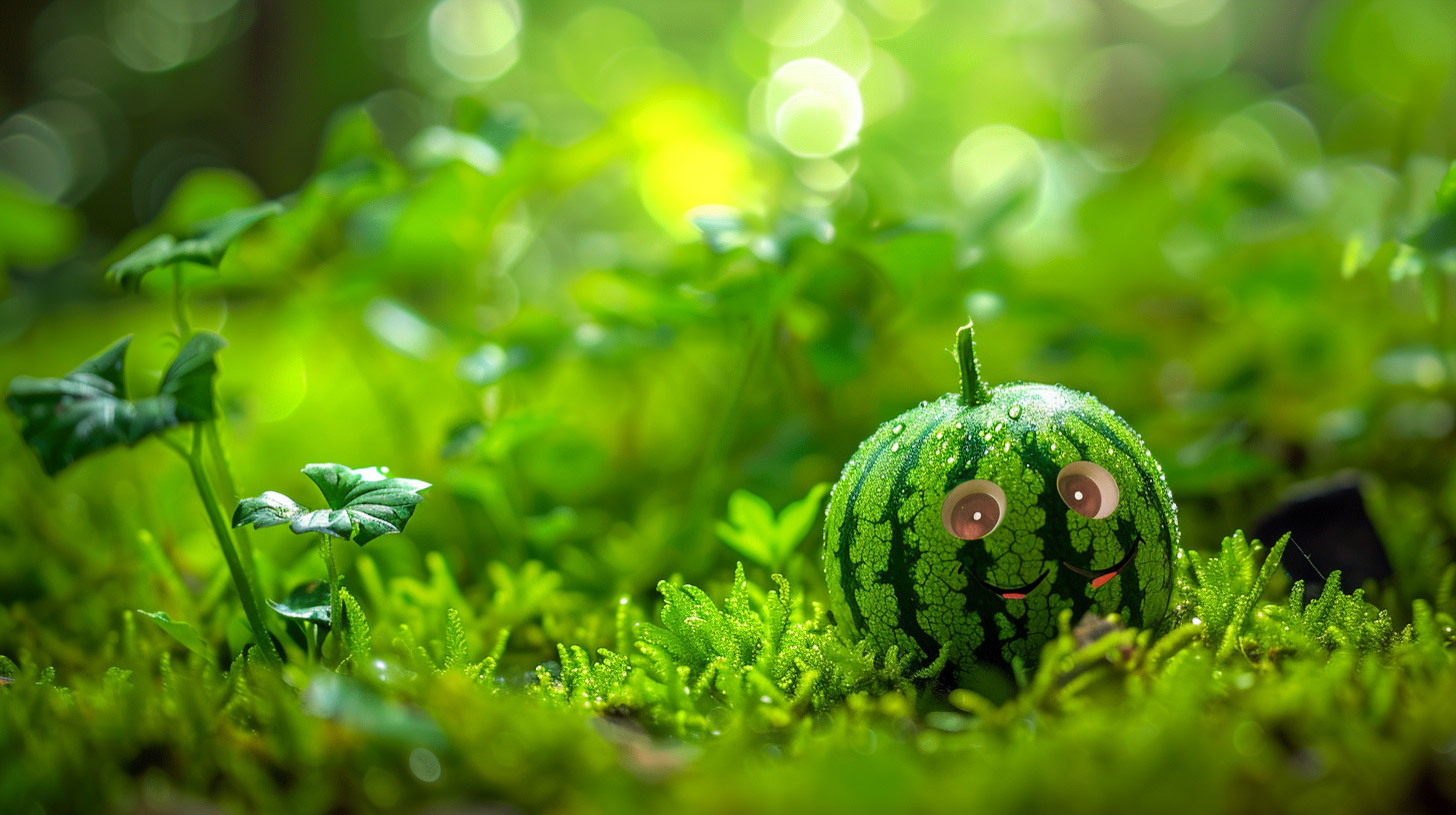 Funny Watermelon Image HD Wallpaper for Desktop