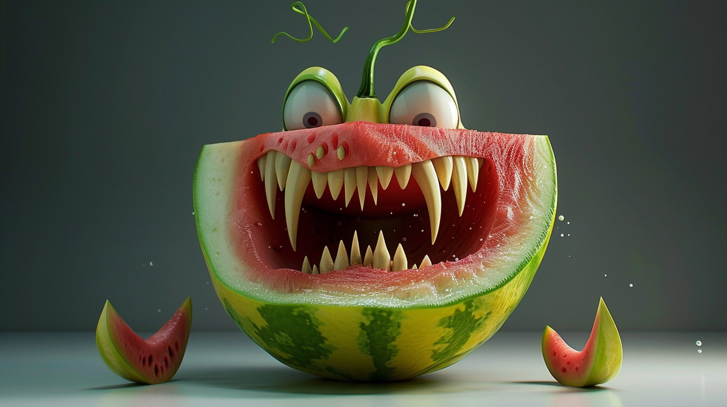 Vibrant Watermelon Wallpaper For Desktop in 16:9 Format