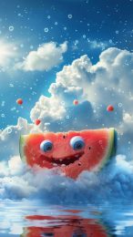 Funny Watermelon iPhone Wallpaper for Your Mobile Fun