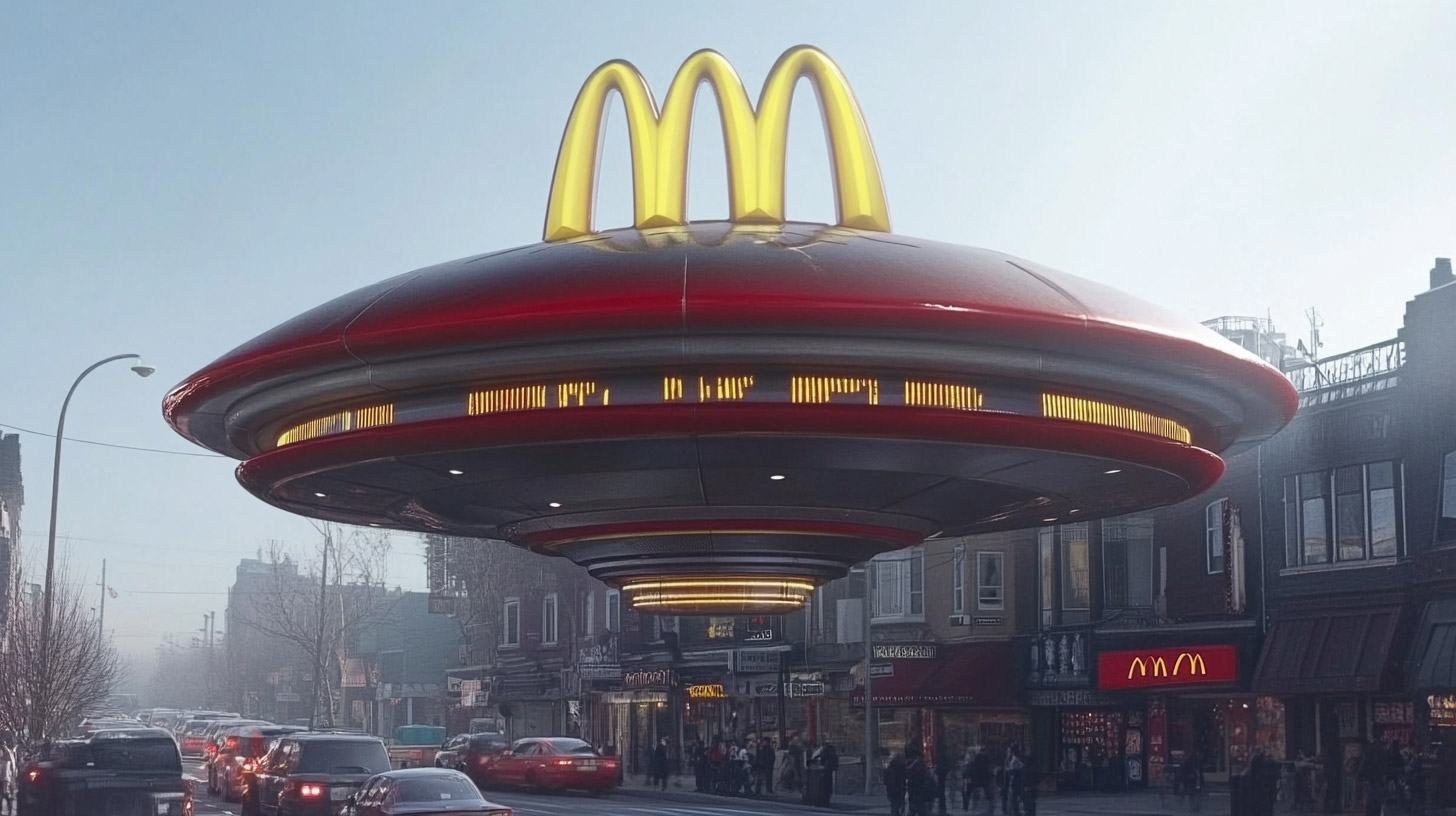 Futuristic AI McDonald's Ad in Ultra HD 4K