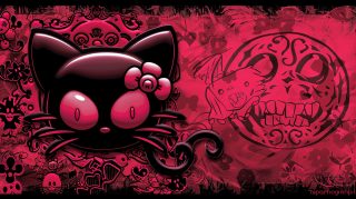 Download 4K Goth Hello Kitty Wallpaper For Desktop