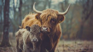 Beautify Your Desktop with Highland Cattle Calf Wallpapers