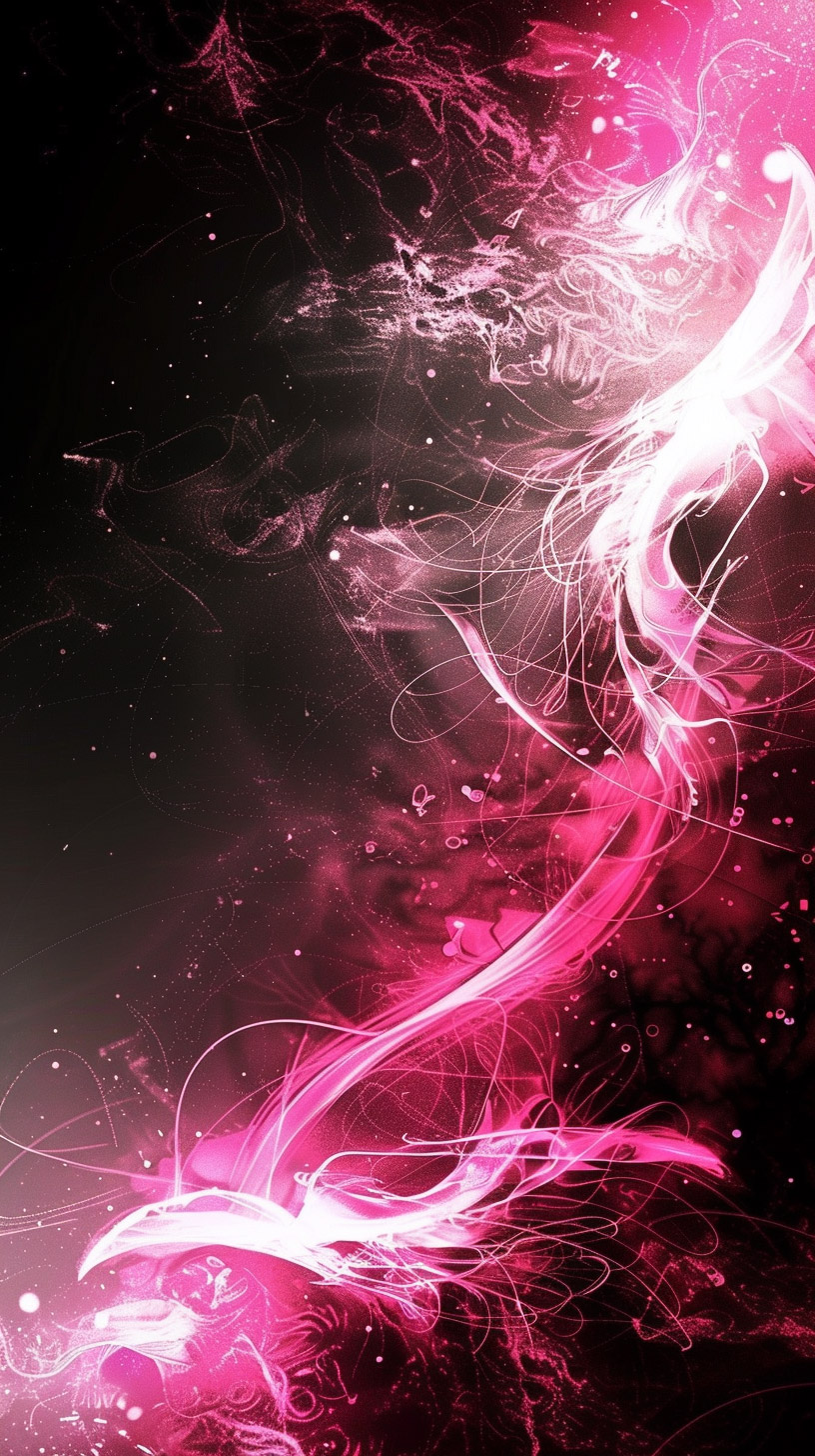 Trendy Hot Pink and Black Mobile Backgrounds to Download