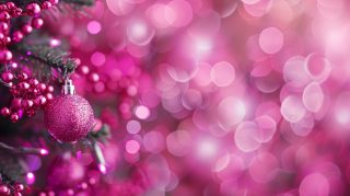 Free AI Wallpaper: Stunning Hot Pink Christmas Theme