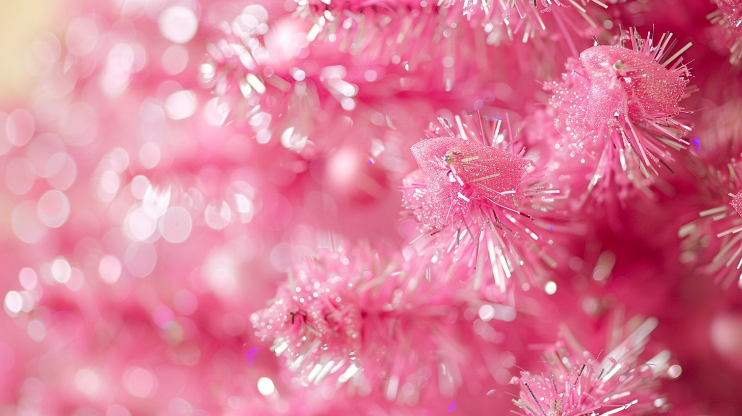 HD Wallpaper for Christmas: Hot Pink Tree Edition