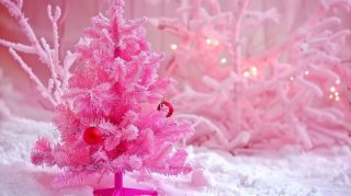 PC Wallpapers: Festive Hot Pink Christmas Tree Images