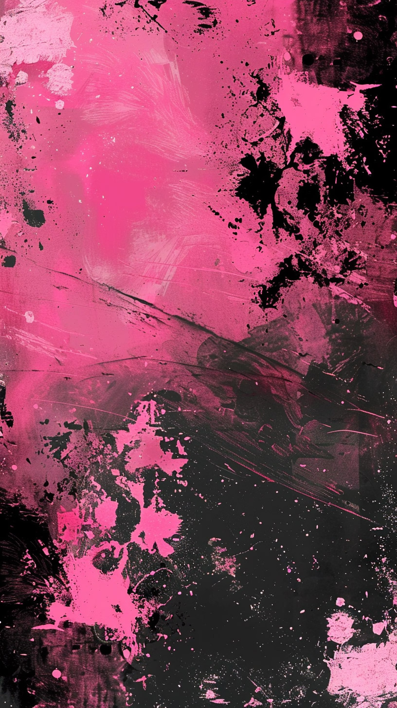 Download Hot Pink and Black Mobile Wallpaper Free