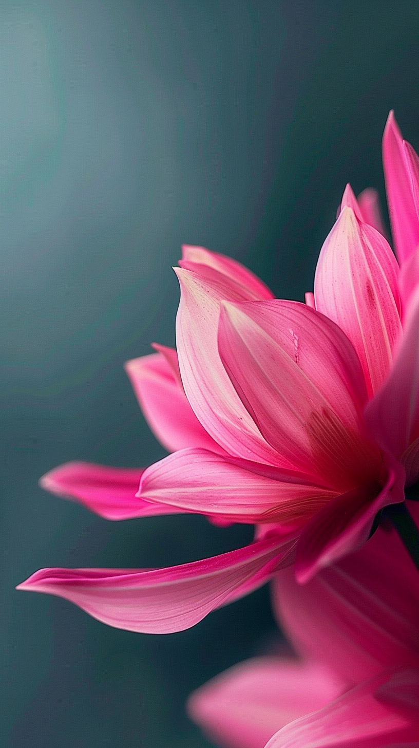 Vibrant Hot Pink Flower Digital Background for Phones