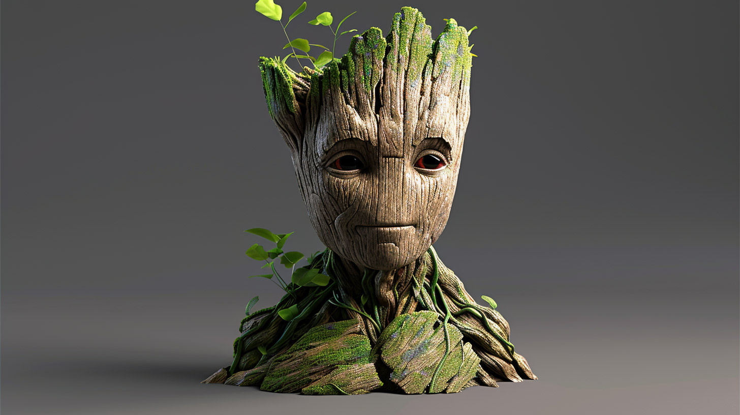 Download Groot 3D HD Pics for Free