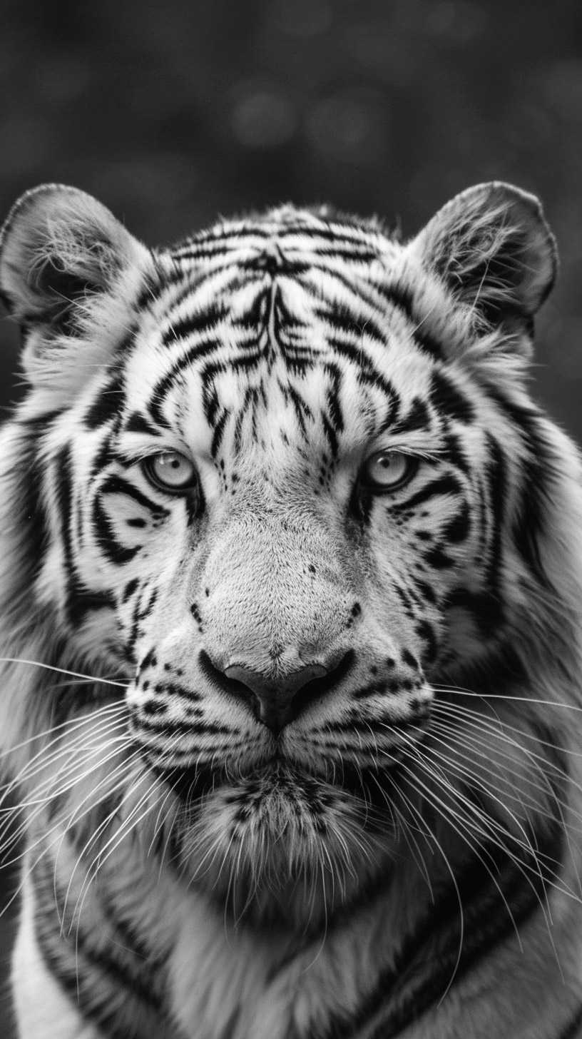 Exquisite White Tiger Picture for Your Cellphone