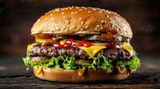 Juicy Burger Stock Photo: Free HD Wallpaper for Desktop