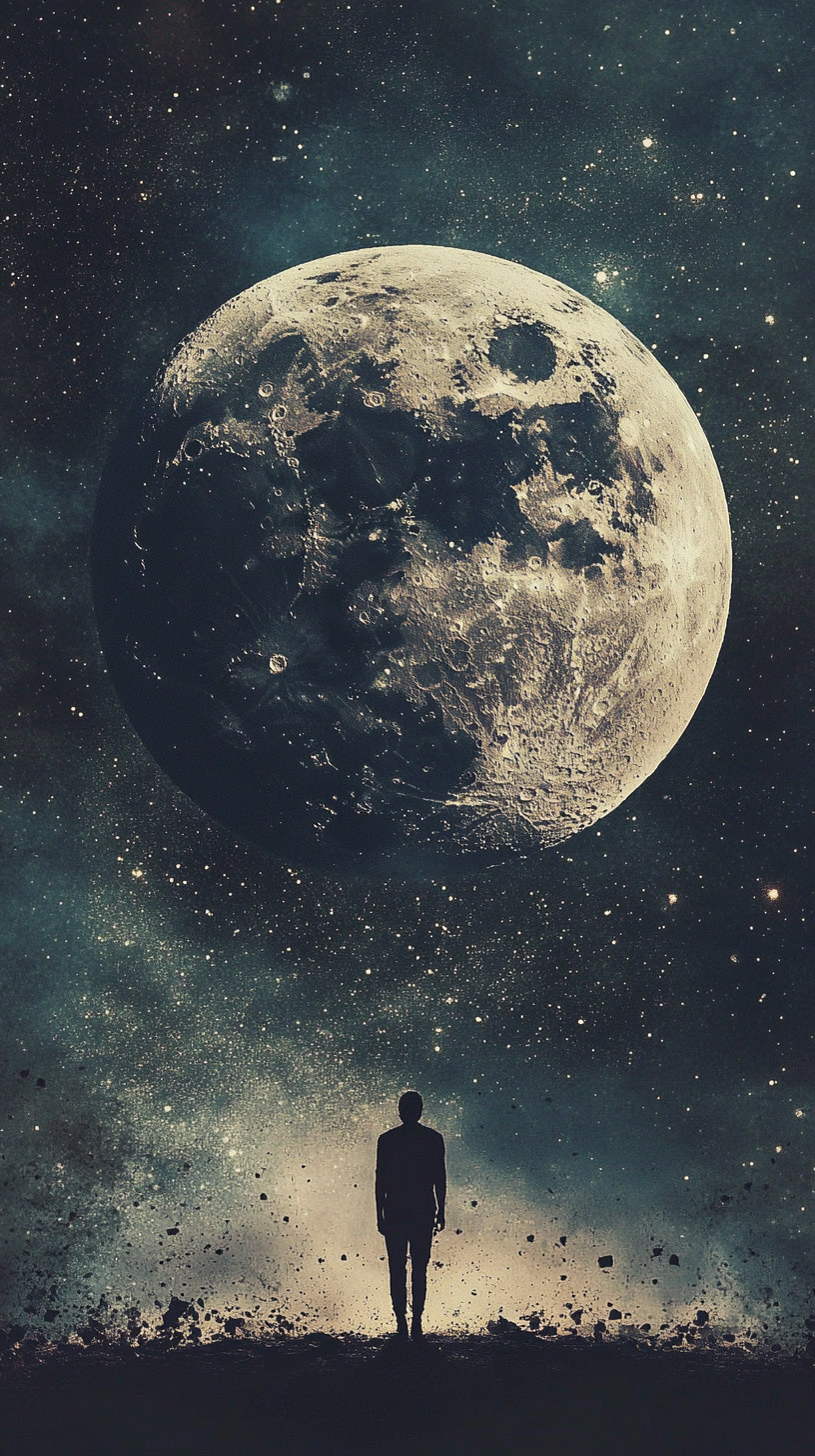 Stunning HD Moon Landing Wallpaper for Mobile Devices