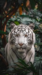 Mystical Cute White Tiger HD Mobile Wallpaper