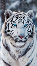 Elegant Mystical White Tiger Photo for Your Android Background