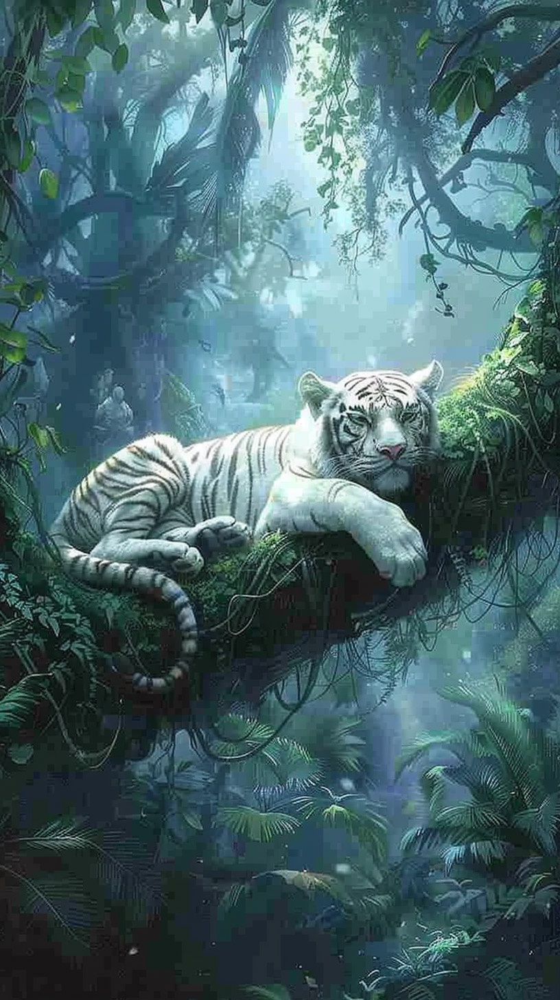 Get Free Mystical White Tiger Wallpapers for Your iPhone