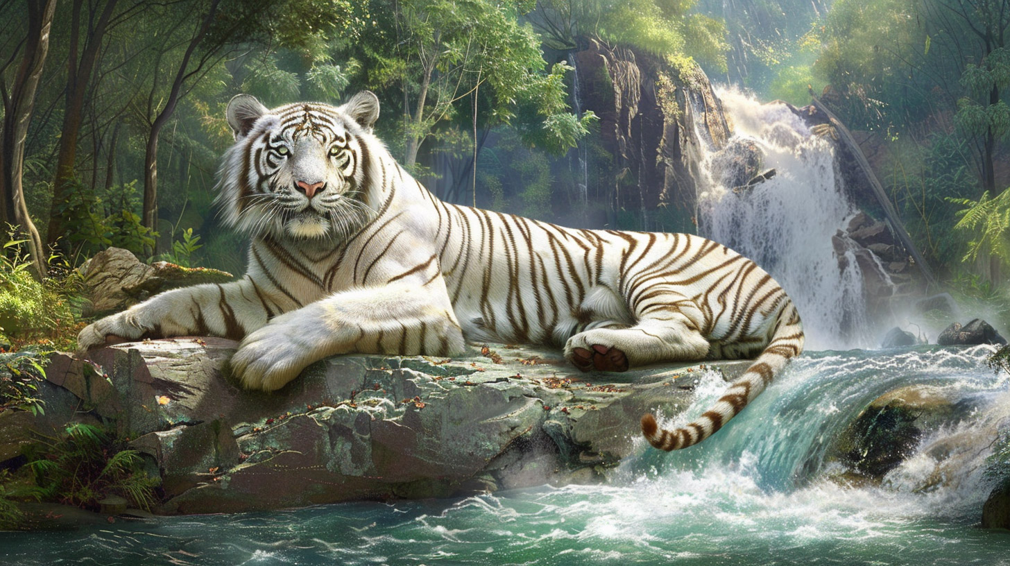 Free Stock Photos of Majestic White Tigers