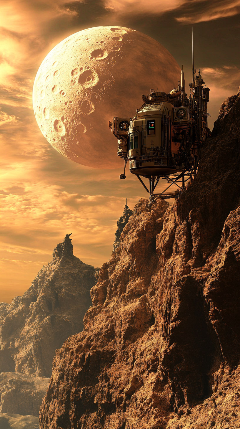 Transform Your Phone with Odysseus Moon Lander Wallpaper