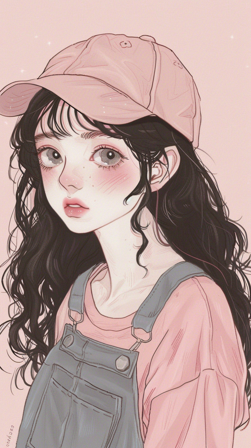 Photos of Pastel Anime Characters as Digital Backgrounds