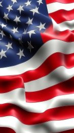 Vibrant American Flag Digital Background for Android Phones