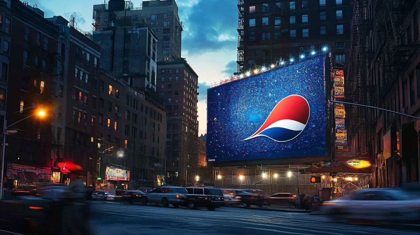 Striking Pepsi Billboard Images in 16:9 Format