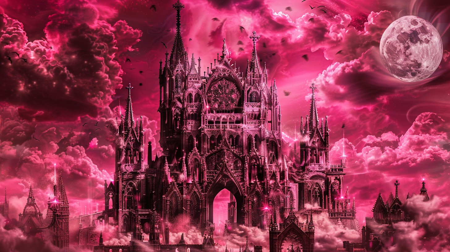 High-Quality Pink Goth Theme Wallpapers in 1920x1080