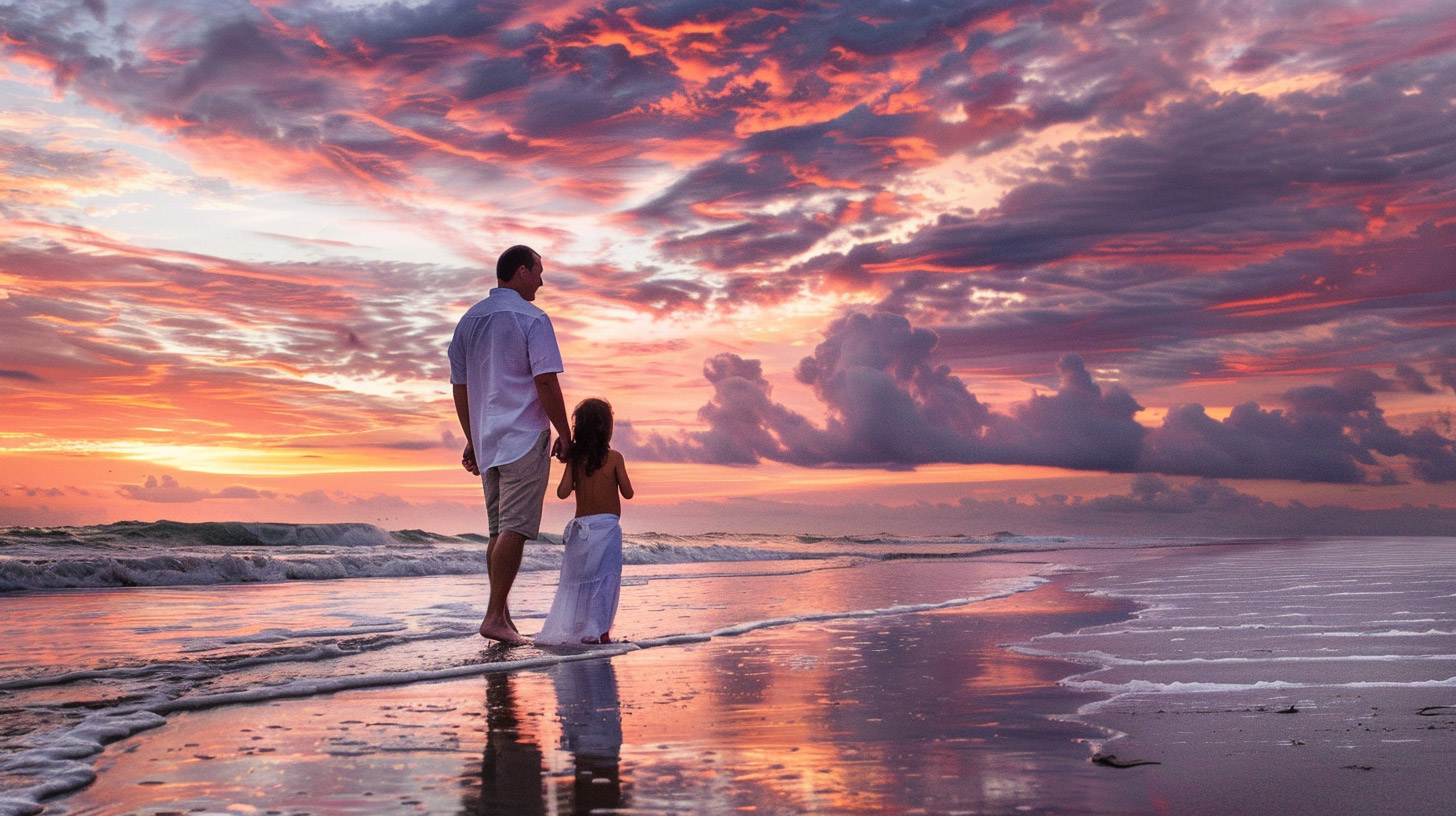 Pregnancy at the Beach: 4K HD Stock Photos