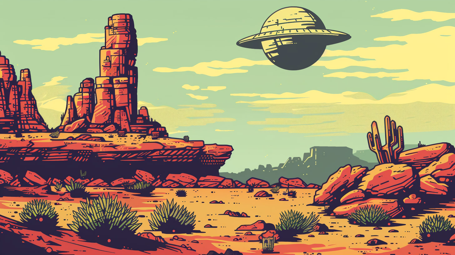 Explore Retro Sci-Fi Digital Backgrounds in Ultra HD