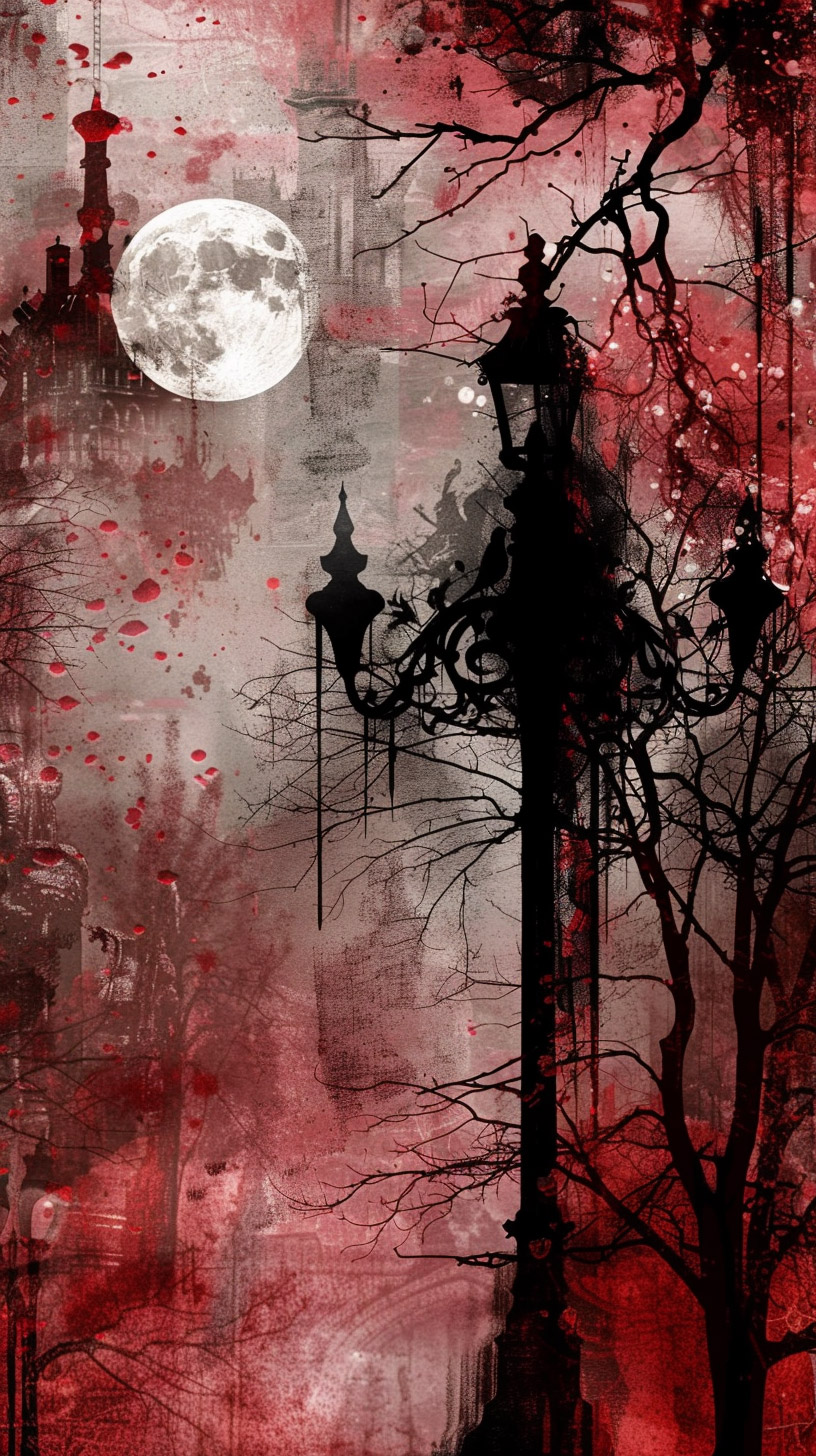 Download Free Romantic Goth Digital Backgrounds for Android