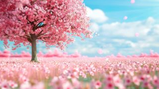 Stunning 4K Sakura Tree HD Wallpaper Download